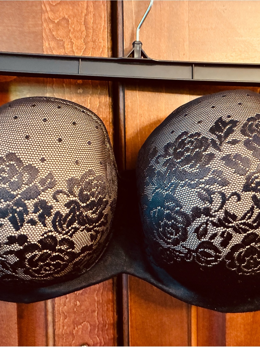 Soma Black Lace Strapless Push-Up Bra
